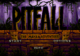 Pitfall - The Mayan Adventure (Europe) Title Screen